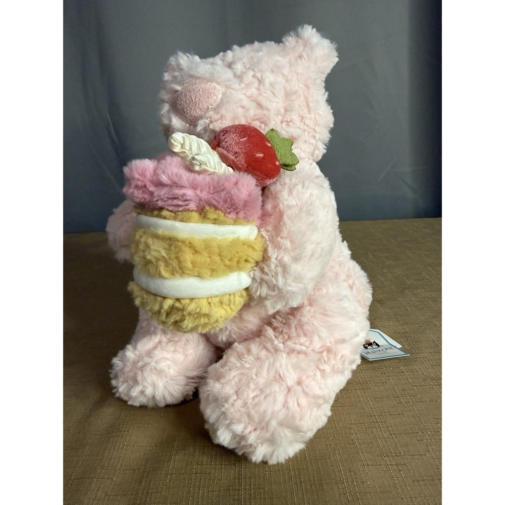 Jellycat Leola Bear with Strawberry Cake 9in Children's Plush Toy / Plush Toy